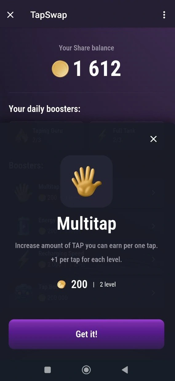 2FX | تپ سواپ TapSwap چیست؟