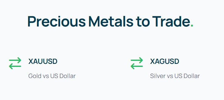 فلزات قابل معامله در پراپ فیدل کرست:/2FX