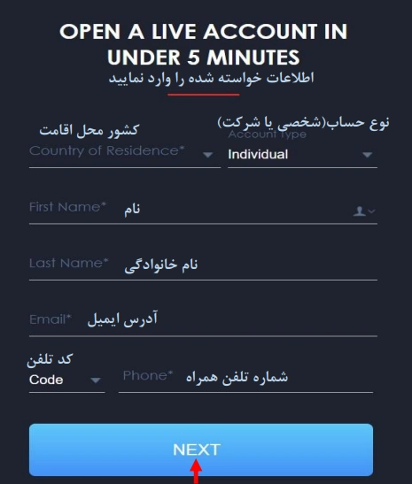 2fx | آموزش تصویری ثبت‌نام در بروکر مونتا مارکتس